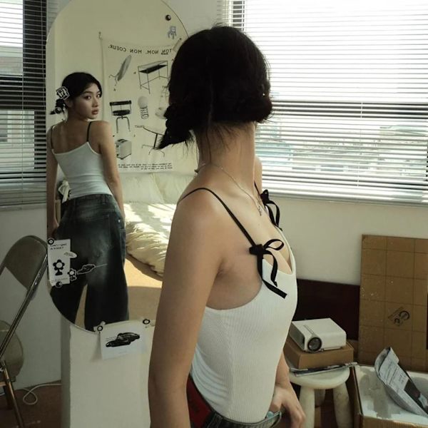 Crop Top Knitted Camis L l