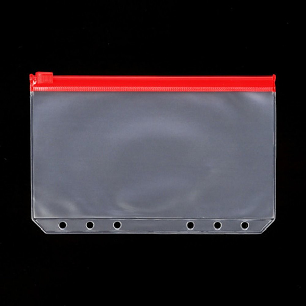 A5/A6 Lösbladsfilfickor Förvaringsväska RÖD A6 A6 Red A6-A6