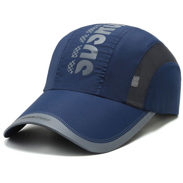Snabbtorkande sporthatt Printed cap MARINBLÅ navy blue