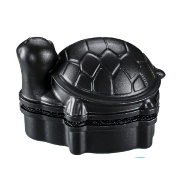 Skildpaddeformet Fisketank Magnetisk Børste Glas Rengøring Magnetisk Black