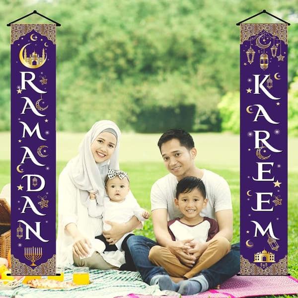 Eid Mubarak Dørbanner Ramadan Dekorasjon