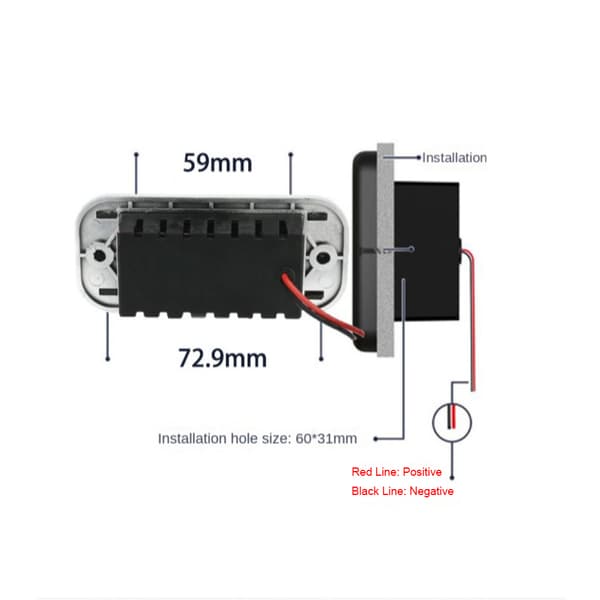 USB Biloplader Stik Strømadapter Udtag Biloplader Stik