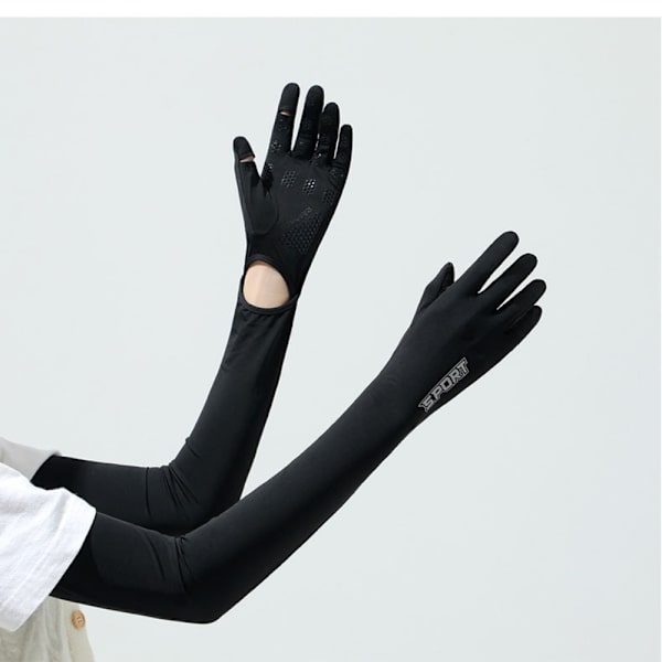 Ice Silk Sleeve Solbeskyttelsesærmer SORT black
