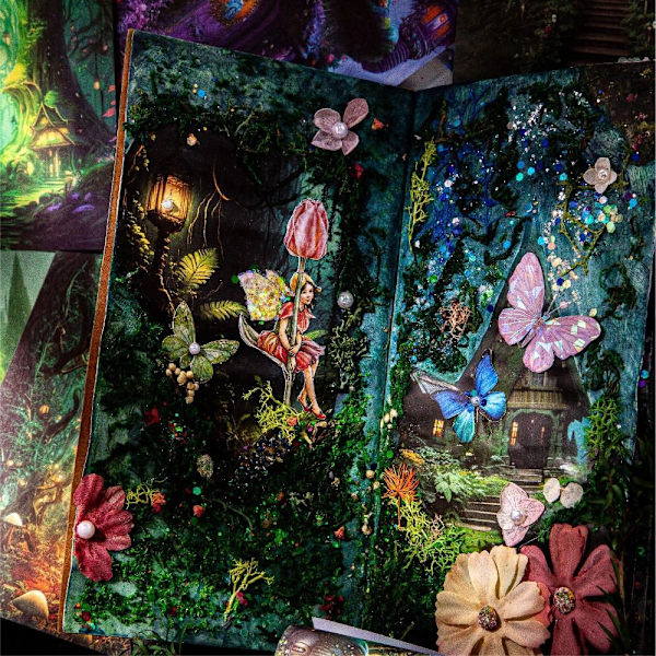 Scrapbook Pysselpapper Kit Material Decoupage Papper Magi