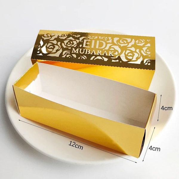 10 stk Godteribokser Gaveeske STIL 1-GULL STIL 1-GULL Style 1-Gold