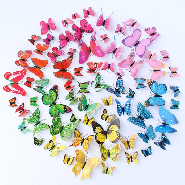 Butterfly Spring Hair Clip Bangs Hårnål ALL MIX-10ST ALLA All Mix-10pcs