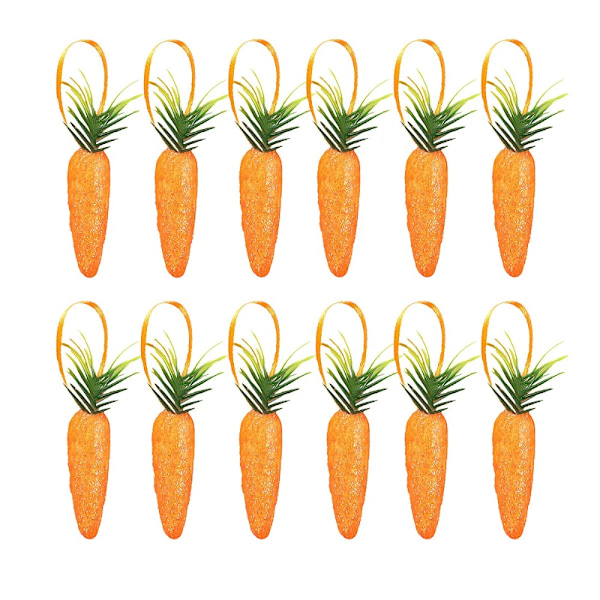 12 kpl pääsiäisporkkana-koriste riippuvalaisimet 7,5 cm 7,5 cm 7.5CM