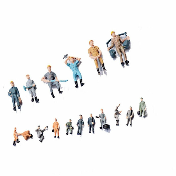 10/25 stk. Byggearbejder Modelbygning Mennesker Figurer 2 2 2