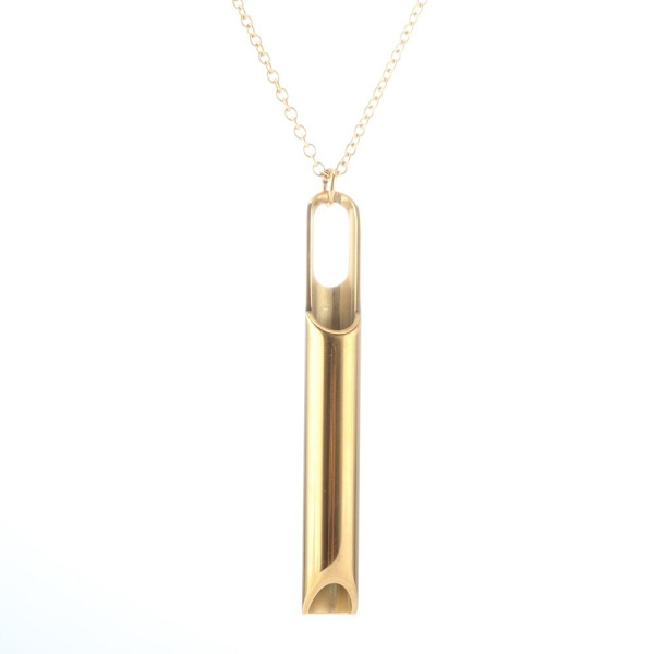 Mindful Breathing Kaulakoru Mindful Anapana Hengittävä kaulakoru Rose Gold