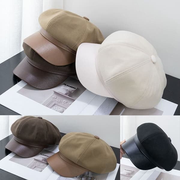 Dame Beret Uld Beret Hue SORT Black