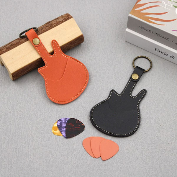 Guitar Pick Holder Plectrum Case Laukku ORANSSI Orange