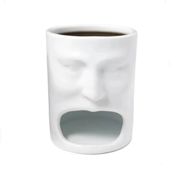 Funny Face kaffekrus Keramisk krus Tærte-spisekrus