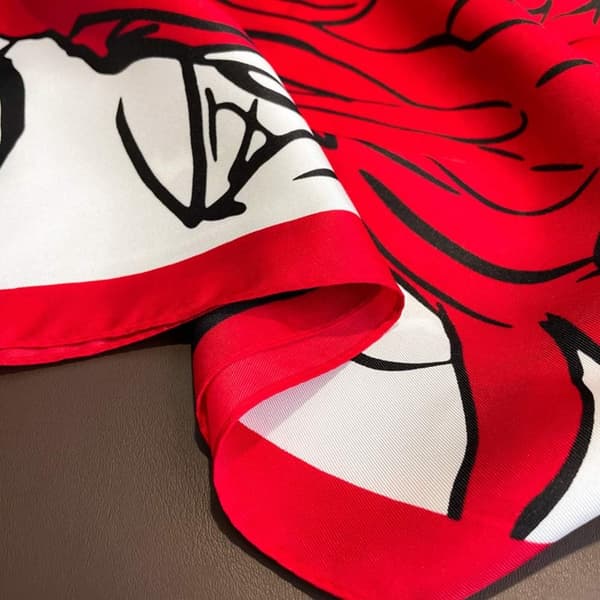 90x90cm Sidenscarf Strandsjal 7 7 7