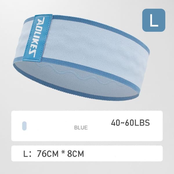 Yogabälte för spänning Gummiband MOTSTÅND blå L Blue L