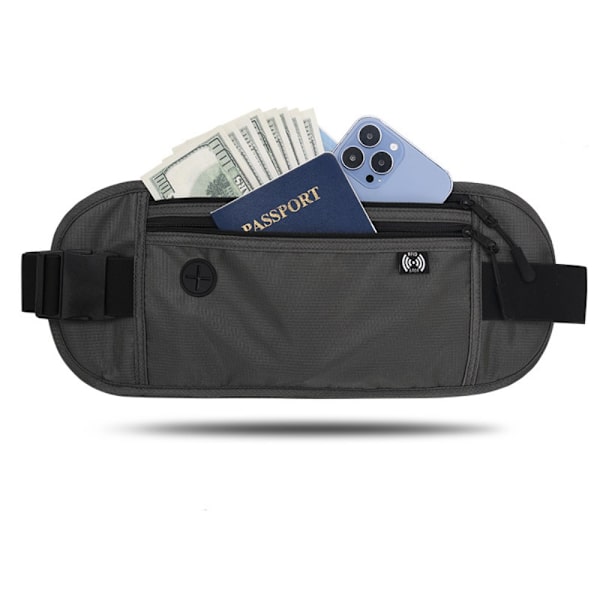 Vyötäröpaketti Money Belt DARK GREY TUMMANHARMAA Dark gray