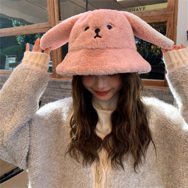 Basin Hat Fur Bucket Hat BEIGE beige