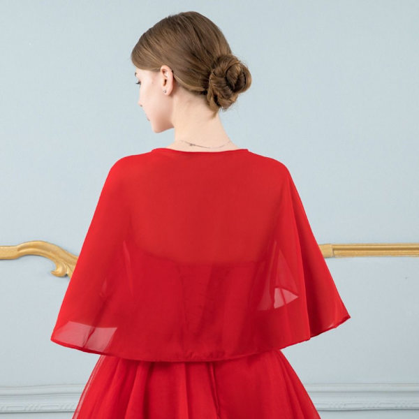 Blonde sjal Bryllup Cape SORT Black