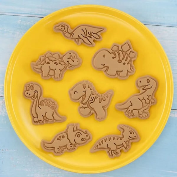 8st/ Set Cookie Cutters Form Cookie Stämpel DIY Bakning