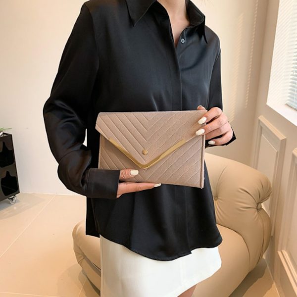 Kveld Clutch Bag Konvoluttvesker KHAKI Khaki
