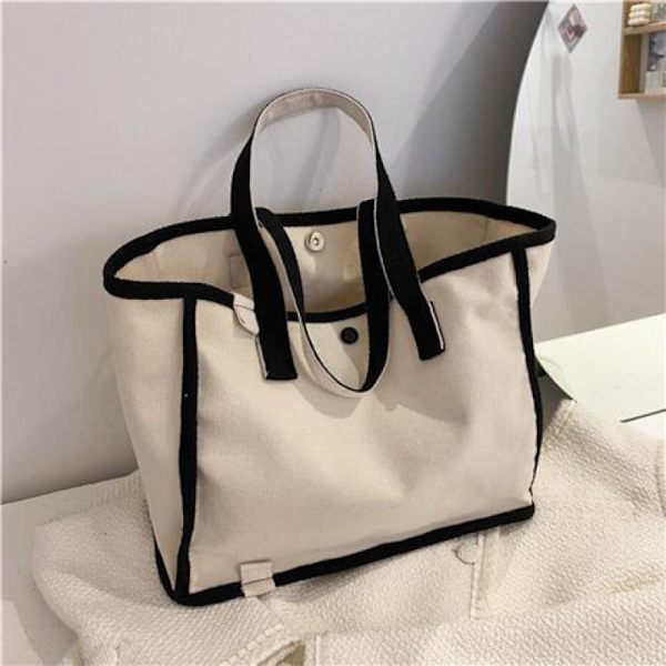 Lærred Tote Bag Håndholdt Tote Bag GRØN green