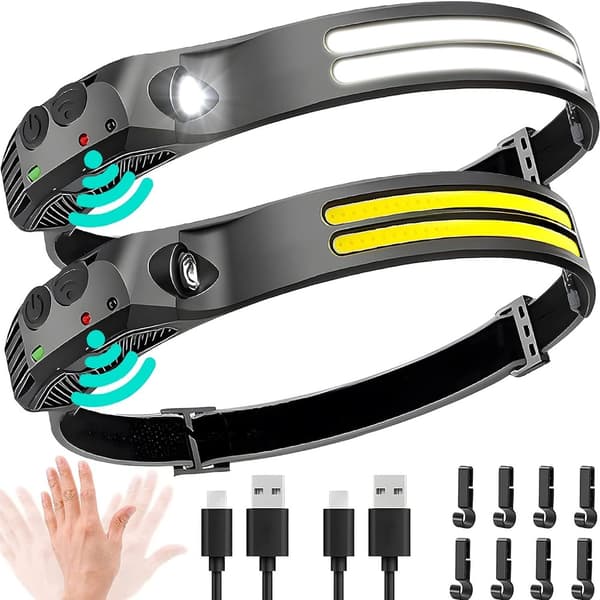 LED Sensor Pandelampe Camping Søgelygte 1 1 1