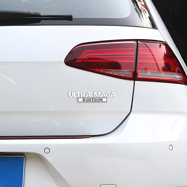 2 st Ultra MAGA Edition-emblem 3D-bokstavsdekal i metall i metall