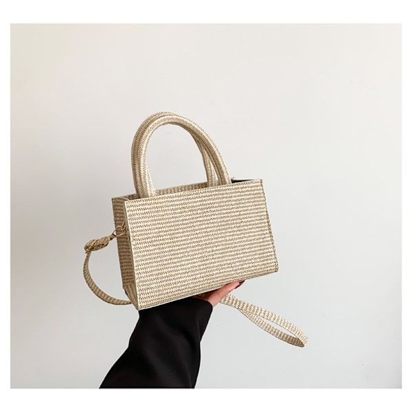 Axelväska Väska i vävt mönster BEIGE Beige