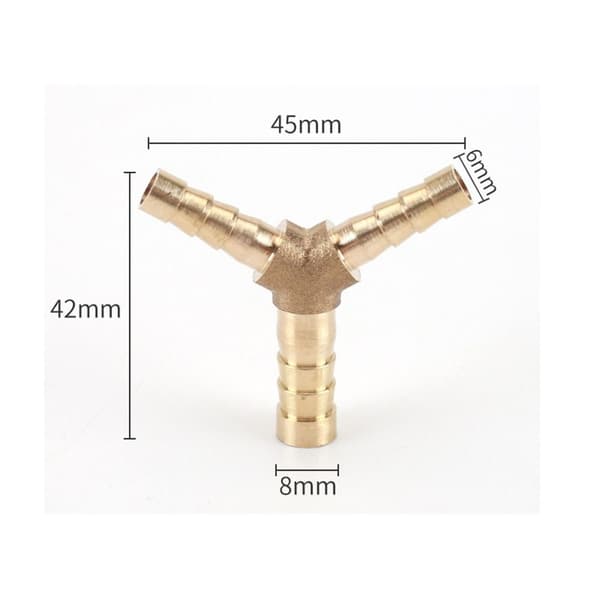 Reducer T-koppling hullingkoppling 12MM X 8MM X 8MM 12mm x 8mm x 8mm