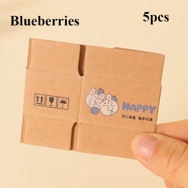 5 kpl Carton Express Box Miniature Express Box MUSTIKKIA Blueberries
