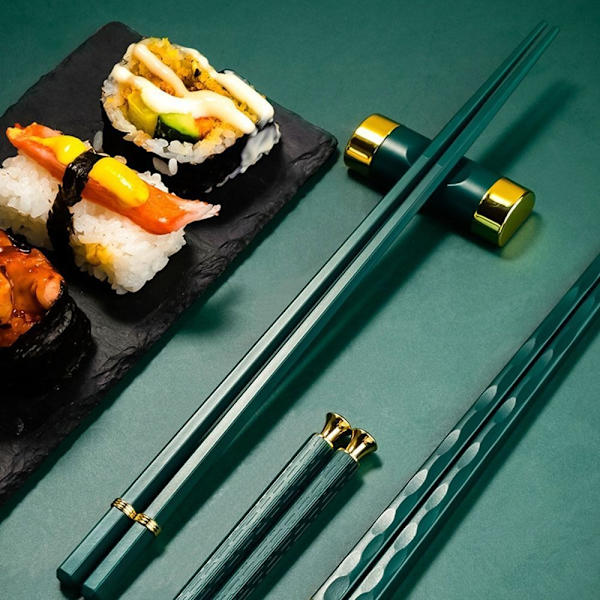 Ätpinnar i legering Japanskt kök Ätpinnar RÖDA Red