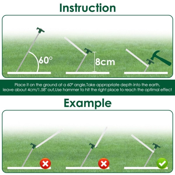 Ground Nails Telt Stakes GRØNN green