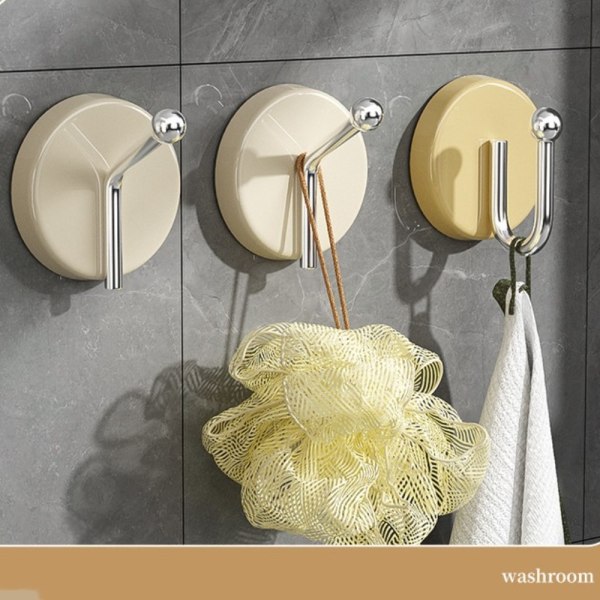 4 kpl Seinäkoukku Itsekiinnittyvä koukku BEIGE U SHAPE U SHAPE beige U shape-U shape