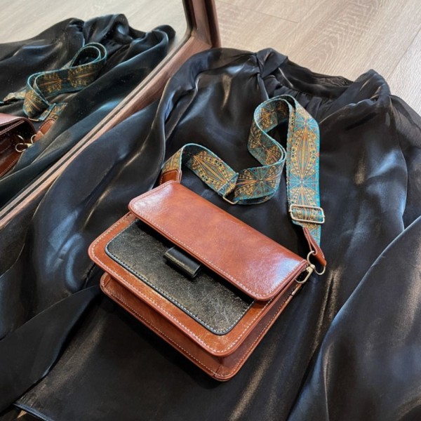 Crossbody Bag Skuldertaske BRUN brown