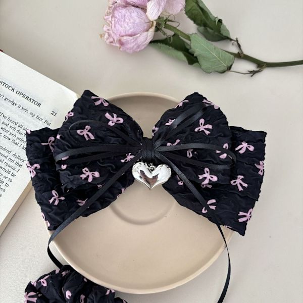 Sløyfe Barrettes Sløyfe Scrunchies FJÆRKLIPPE FJÆRKLIPPE Spring Clip