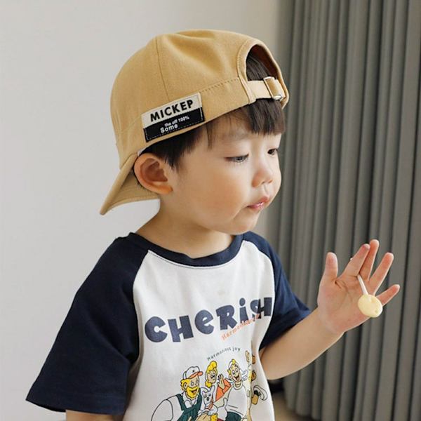 Børn Baseball Hat Peaked Cap KHAKI Khaki