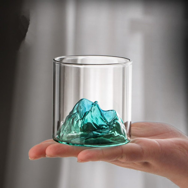 Lille Glas Kaffekop Retro Mountain Glas L 300MLILLA L  300mlpurple
