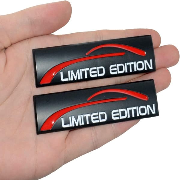 3D Limited Edition Logo Emblem Auto Bagagerums Sticker SØLV Silver