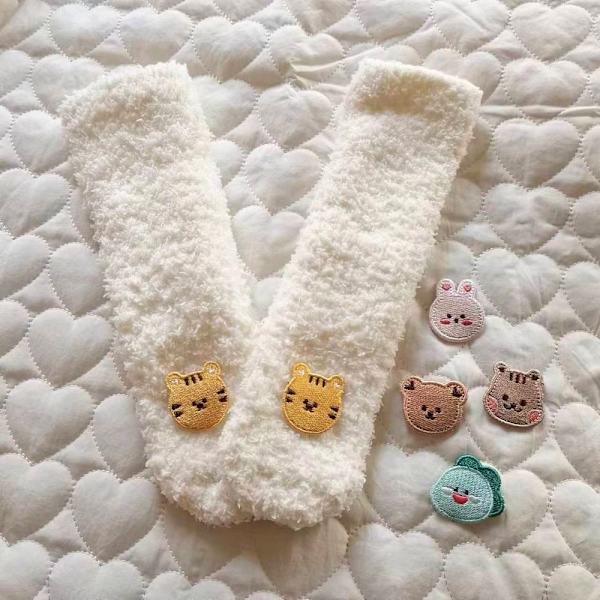 Baby sammetsstrumpor Halkfria bomullsstrumpor RABBIT RABBIT Rabbit
