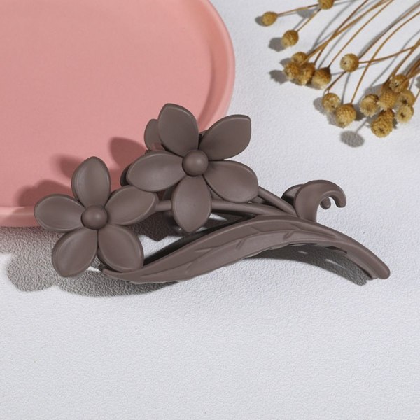 Hair Claw Hair Clips MØRK KAFFE STYLE 2 STYLE 2 Dark Coffee Style 2-Style 2