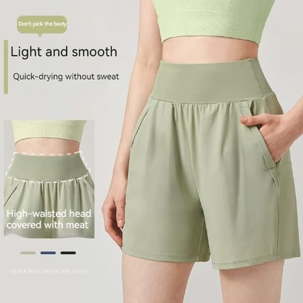 Joogashortsit Urheilushortsit HARMAA M grey M