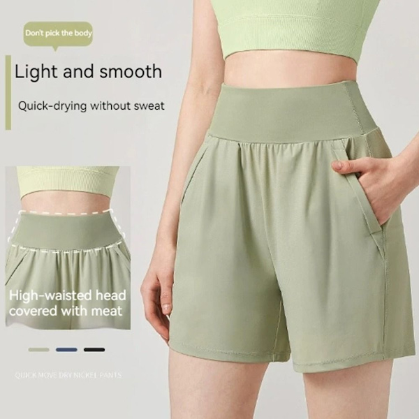 Joogashortsit Urheilushortsit KHAKI L khaki L