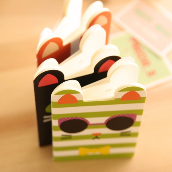 Mini Cute Kawaii Journal Dagbog Notesbog foret papir notesblok Color Random