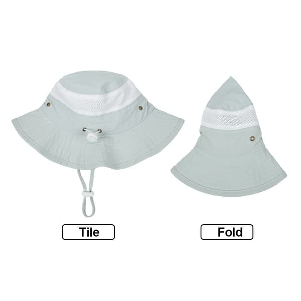 Børne Bucket Hat Solhat HVID White
