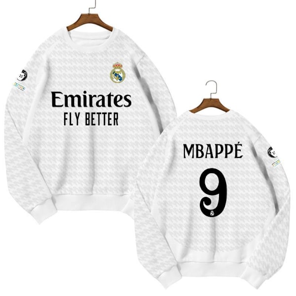 Real Madrid Hjemme fotballdrakt genser hettegenser for barn Vinicius Nr. 7 VINI JR 110