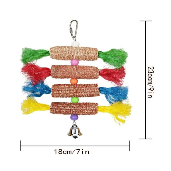 3 kpl Bird Lelut Papukaijalelut suurille linnuille Luonnollinen pippuri