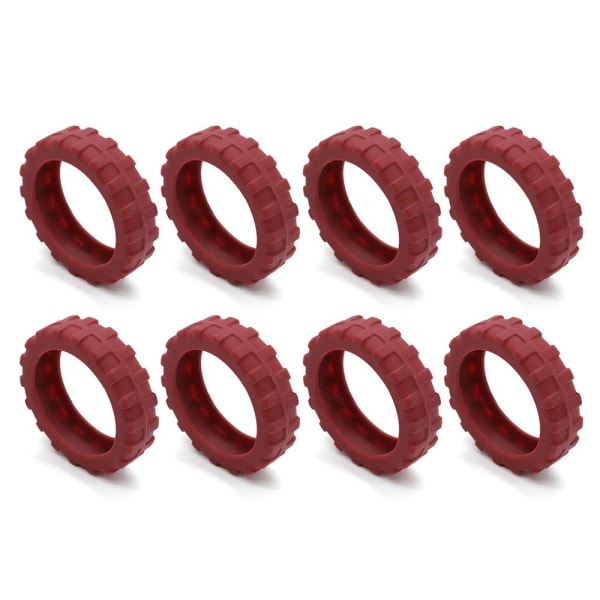 8 STK/Sæt Rejse Bagage Caster Sko Kuffert Hjul Beskyttelse Red 8Pcs-8Pcs