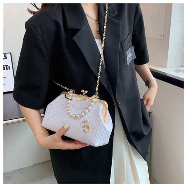 Skuldervesker Aften Clutch HVIT white