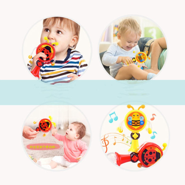 Baby Rattle Toys Musical Toy RÖD red