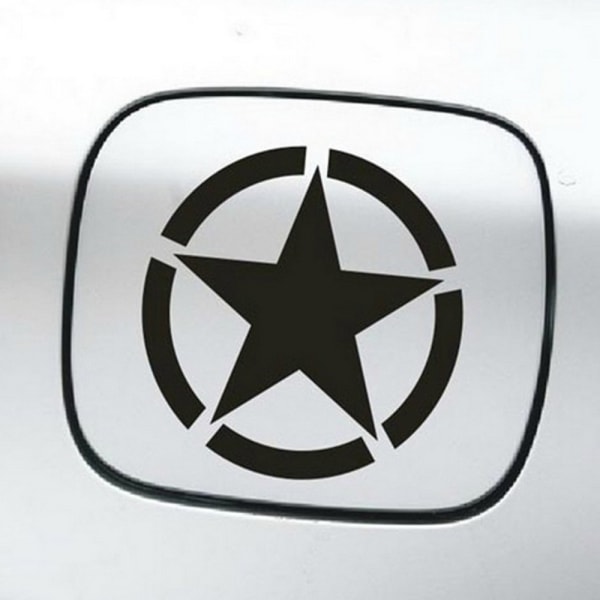 2 stk Funny Star Car Stickers Bilbrændstoftankdæksel-klistermærker