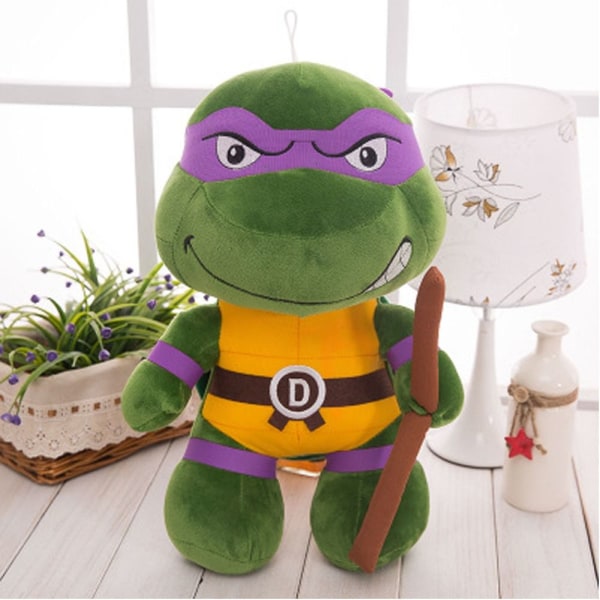 Ninja Turtles Plyschleksak Turtle Kudde LILA 25 Purple 25